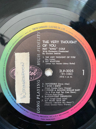 Nat King Cole - The Very Thought Of You(LP, Album, Mono)