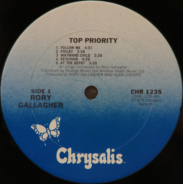 Rory Gallagher - Top Priority (LP, Album, San)