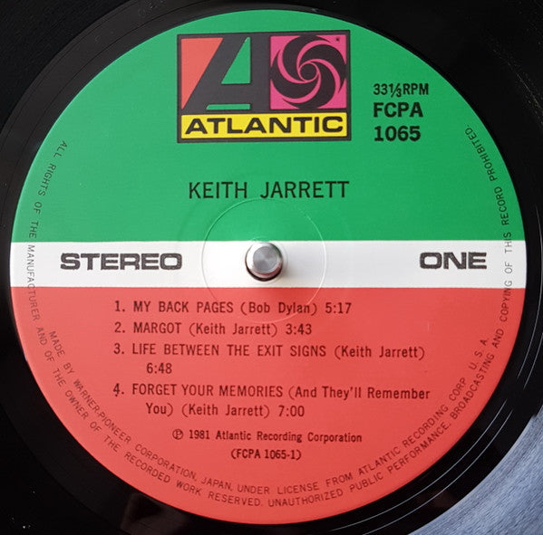 Keith Jarrett - Keith Jarrett (LP, Comp, Club)