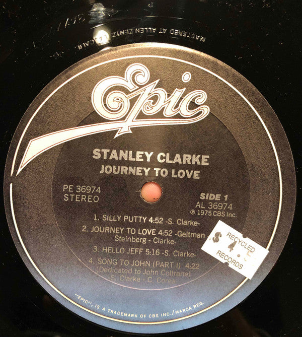Stanley Clarke - Journey To Love (LP, Album, RE, Pit)