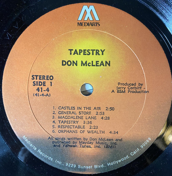 Don McLean - Tapestry (LP, Album)