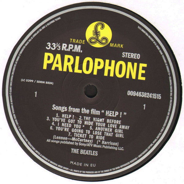 The Beatles - Help ! (LP, Album, RE, RM, RP, 180)