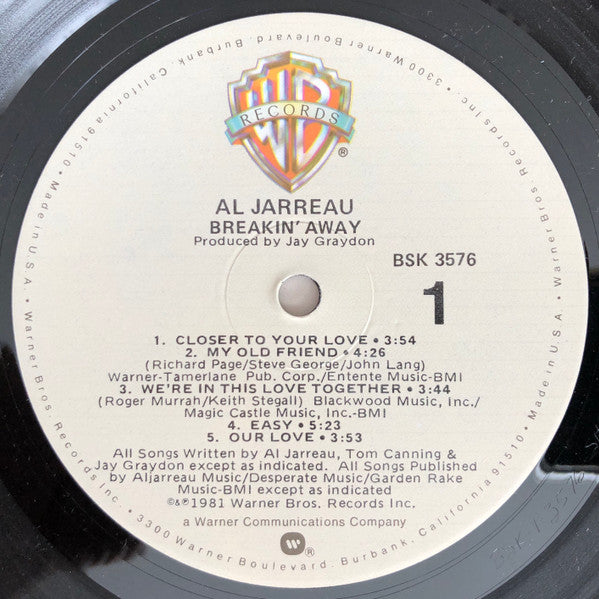 Al Jarreau - Breakin' Away (LP, Album)