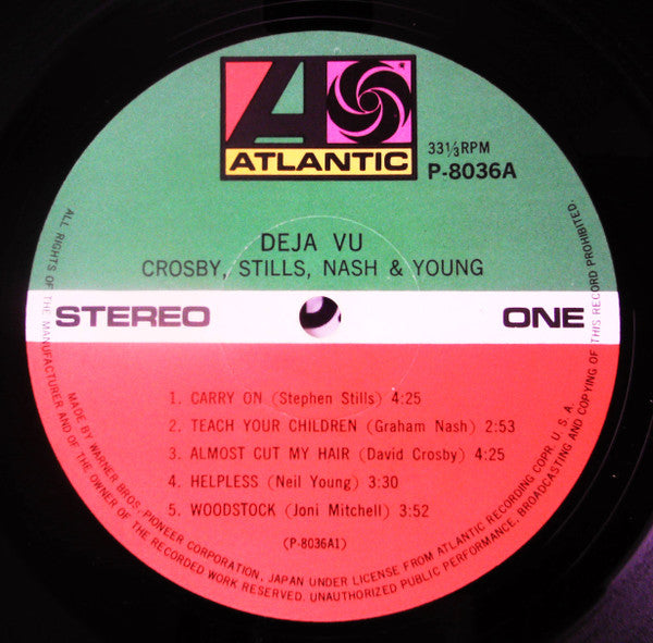 Crosby, Stills, Nash & Young - Déjà Vu (LP, Album, RE)