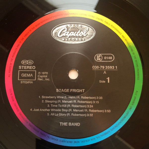 The Band - Stage Fright (LP, Album, RE)