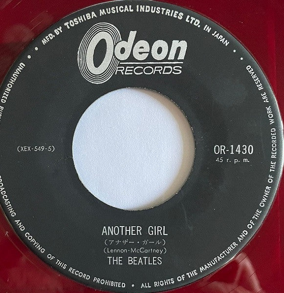 The Beatles - The Night Before / Another Girl (7"", Mono, Red)