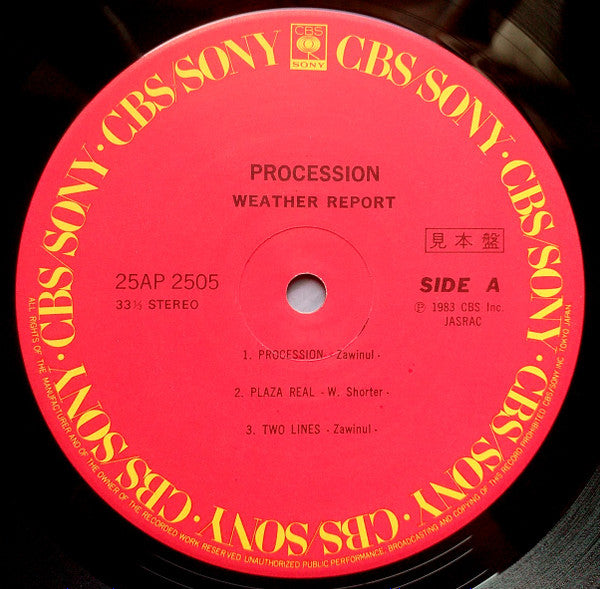 Weather Report - Procession (LP, Album, Promo)