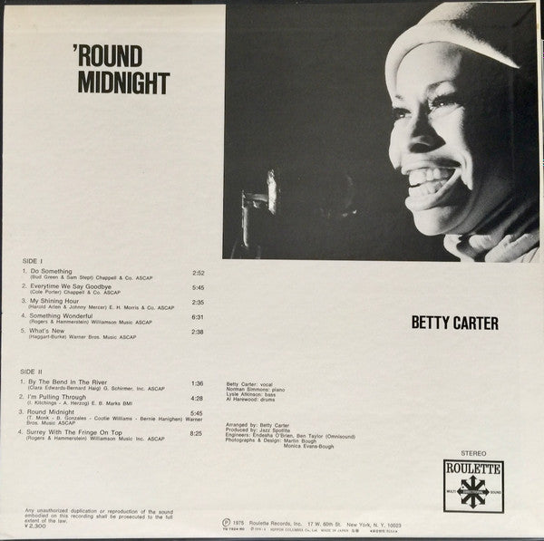 Betty Carter - Round Midnight (LP)