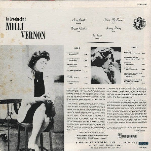 Milli Vernon* - Introducing (LP, Album, Mono, RE)