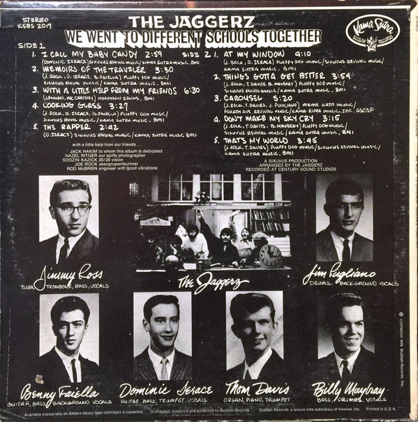 The Jaggerz - We Went To Different Schools Together (LP, Album, Son)