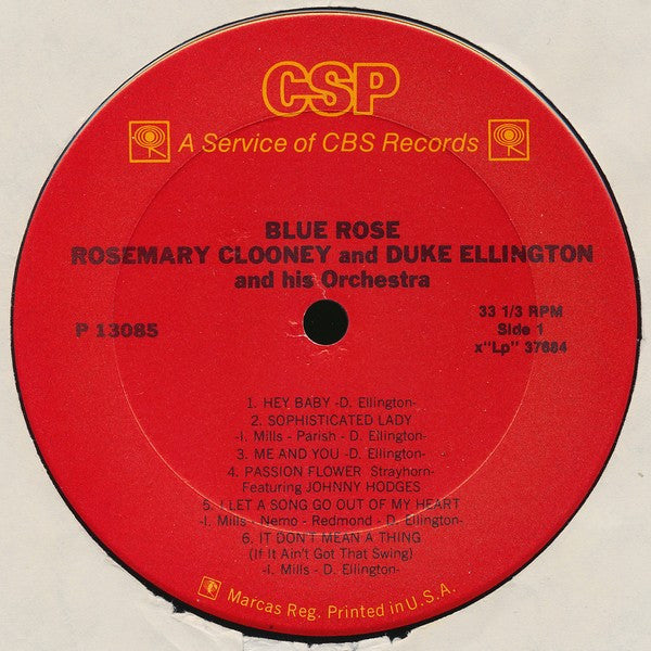 Rosemary Clooney - Blue Rose(LP, Album, RE)