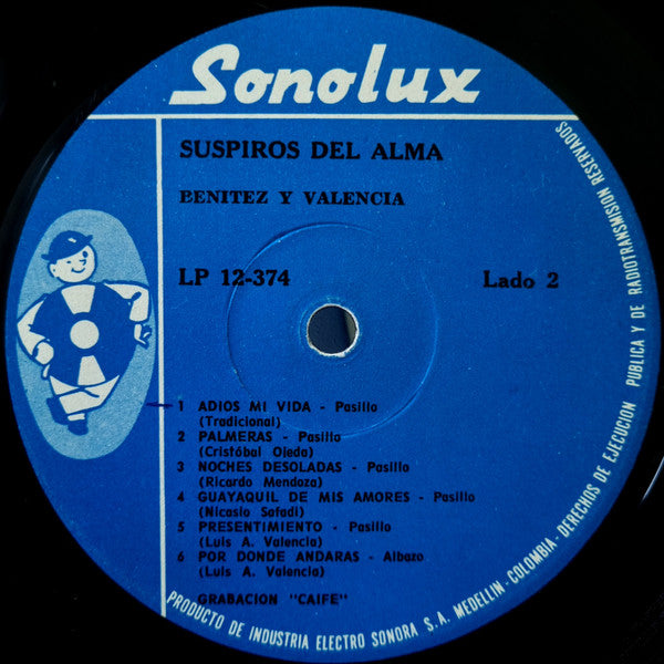 Benítez y Valencia* - Suspiros Del Alma (LP, Mono)