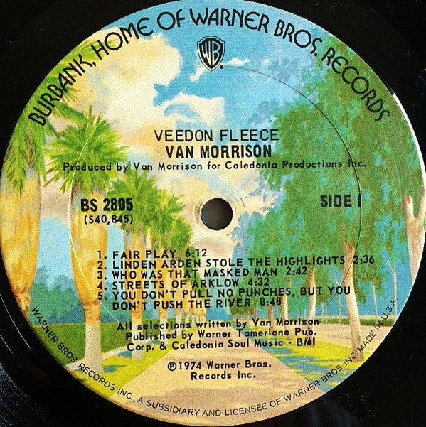 Van Morrison - Veedon Fleece (LP, Album, Pit)