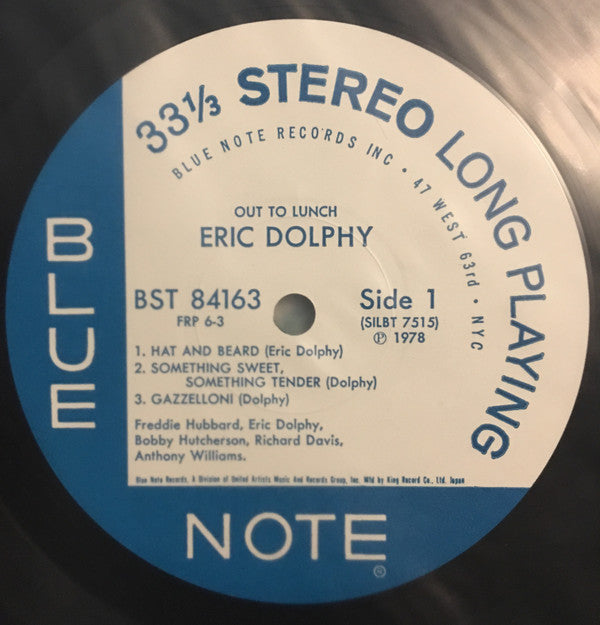 Eric Dolphy - Out To Lunch! (LP, Album, RE)