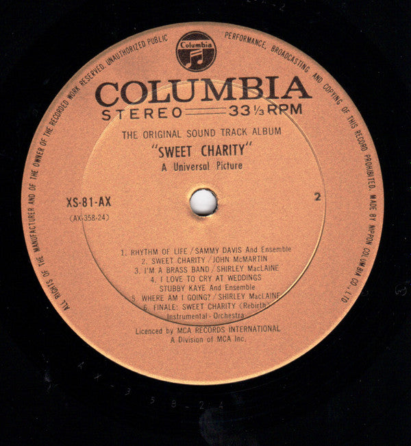 Cy Coleman - Sweet Charity (The Original Sound Track Album)(LP, Alb...