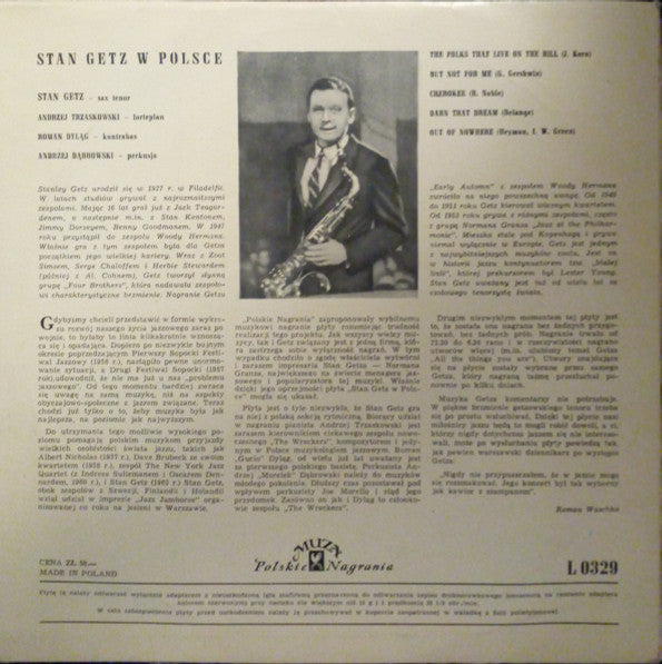 Stan Getz - W Polsce (10"", Mono)