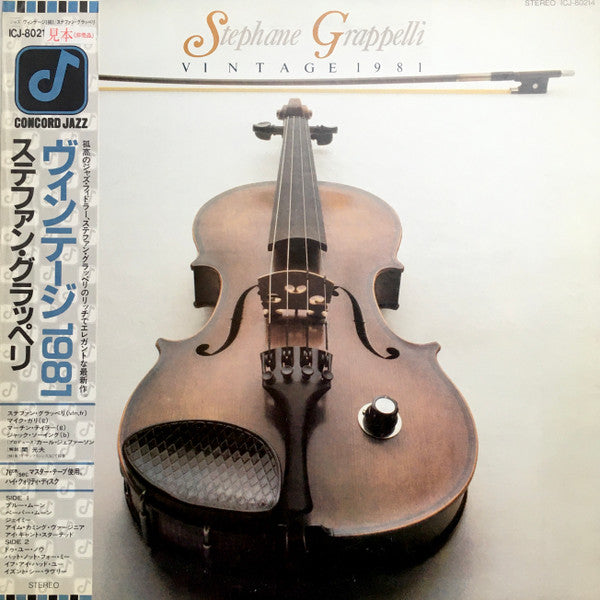 Stephane Grappelli* - Vintage 1981 (LP, Album, Promo)