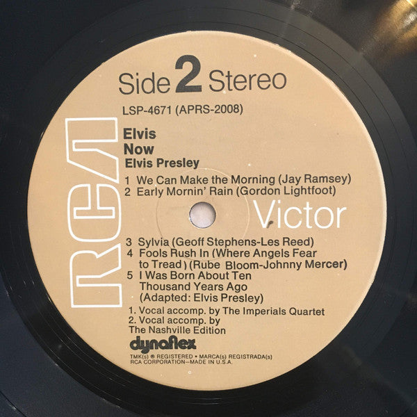 Elvis Presley - Elvis Now (LP, Album, RE, Tan)