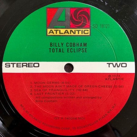 Billy Cobham - Total Eclipse (LP, Album, MO-)