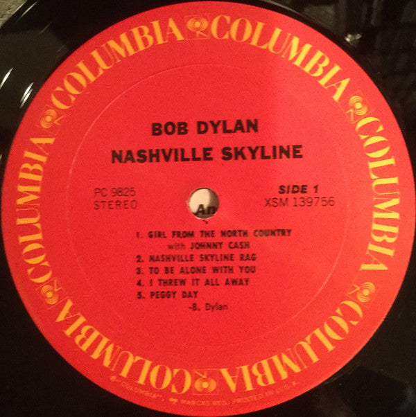 Bob Dylan - Nashville Skyline (LP, Album, RE)