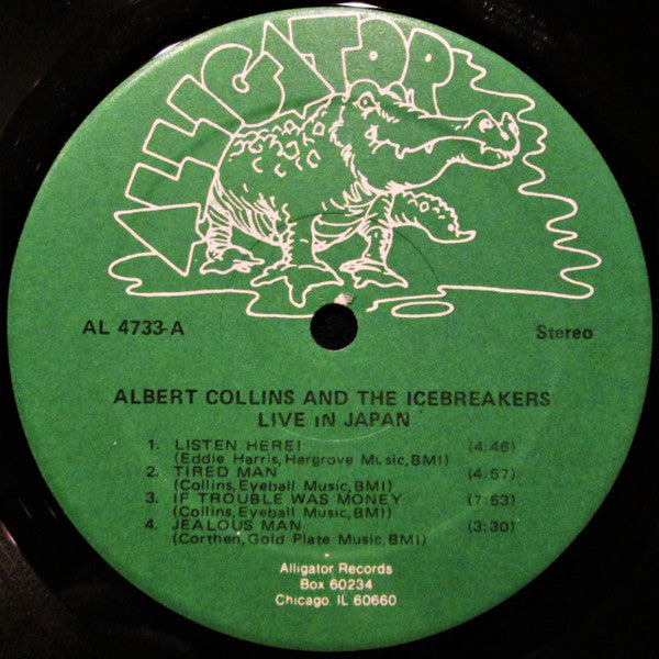 Albert Collins And The Icebreakers - Live In Japan (LP, Album, Hub)