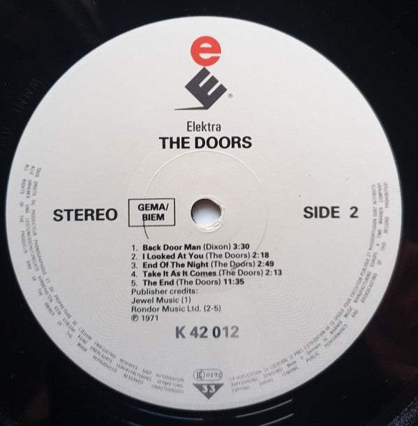 The Doors - The Doors (LP, Album, RE)