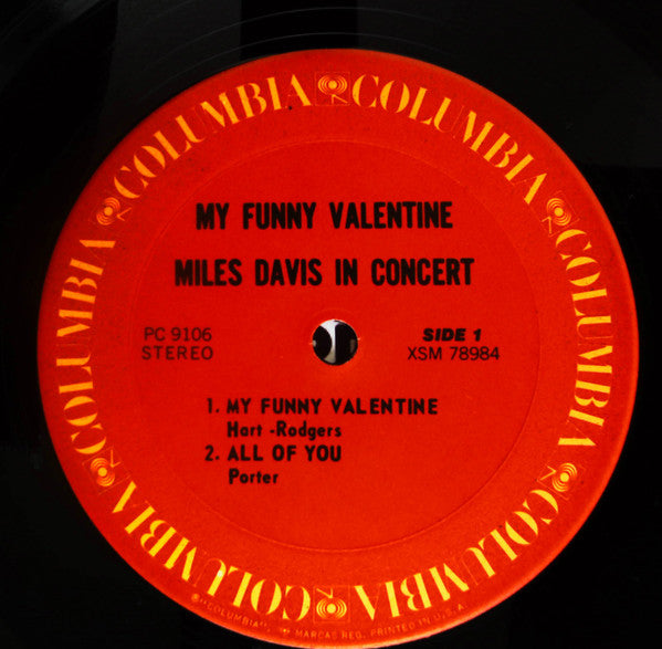 Miles Davis - My Funny Valentine - Miles Davis In Concert(LP, Album...