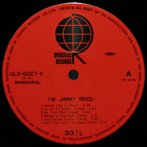 Jimmy Reed - I'm Jimmy Reed (LP, Album, RE)