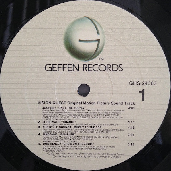 Various - Vision Quest (Original Motion Picture Sound Track)(LP, Co...