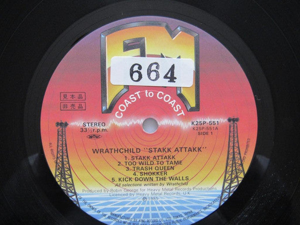 Wrathchild - Stakk Attakk (LP, Promo)