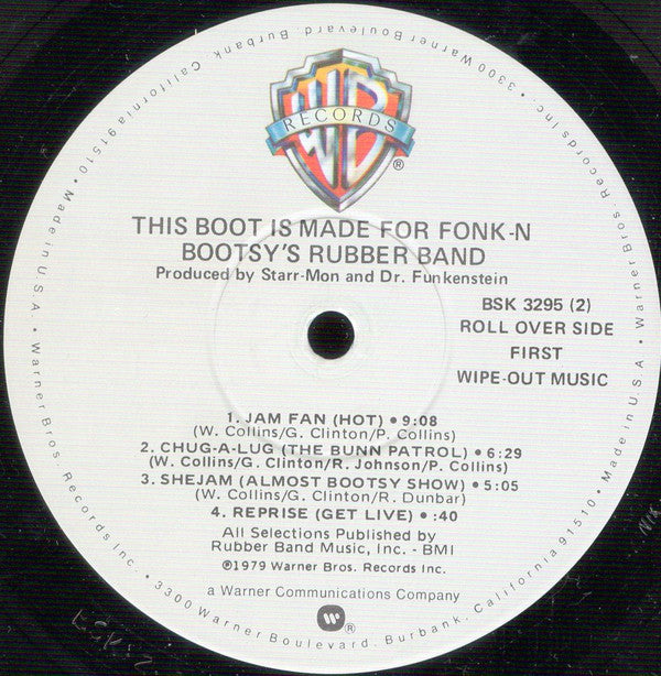 Bootsy's Rubber Band - This Boot Is Made For Fonk-n (LP, Album, Win)