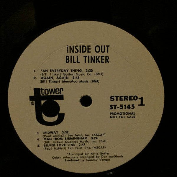 Bill Tinker - Inside Out (LP, Album, Promo)