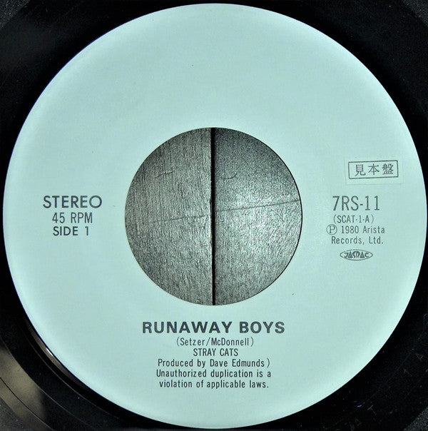 Stray Cats - Runaway Boys  (7"", Promo)