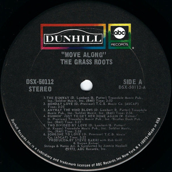 The Grass Roots - Move Along (LP, Album, Ter)