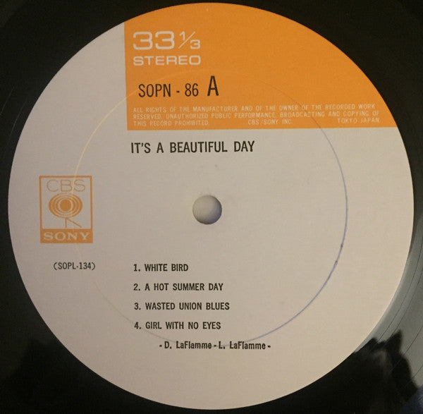 It's A Beautiful Day - It's A Beautiful Day (LP, Album, RE)