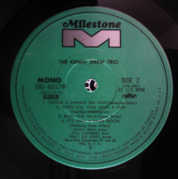 The Kenny Drew Trio - Kenny Drew Trio(LP, Album, Mono, RE, Cap)