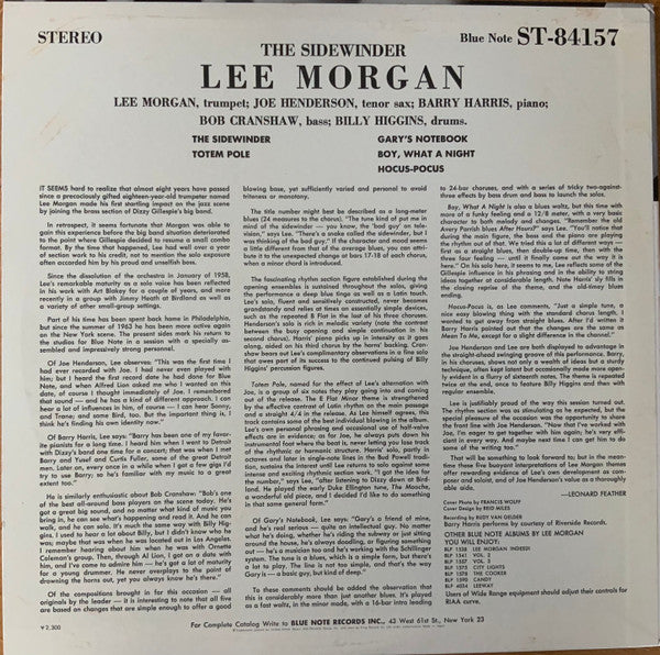 Lee Morgan - The Sidewinder (LP, Album)