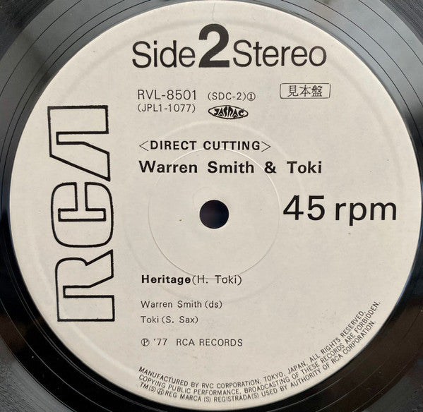 Warren Smith & Toki* - Duologue / Heritage (12"", Promo)