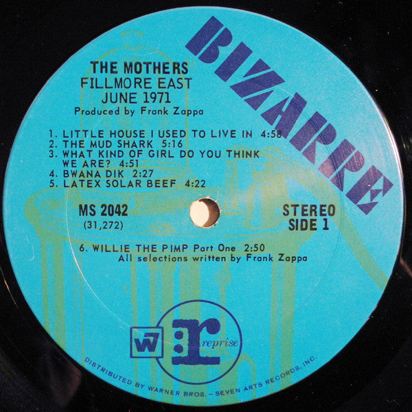 The Mothers - Fillmore East - June 1971 (LP, Album, Ter)