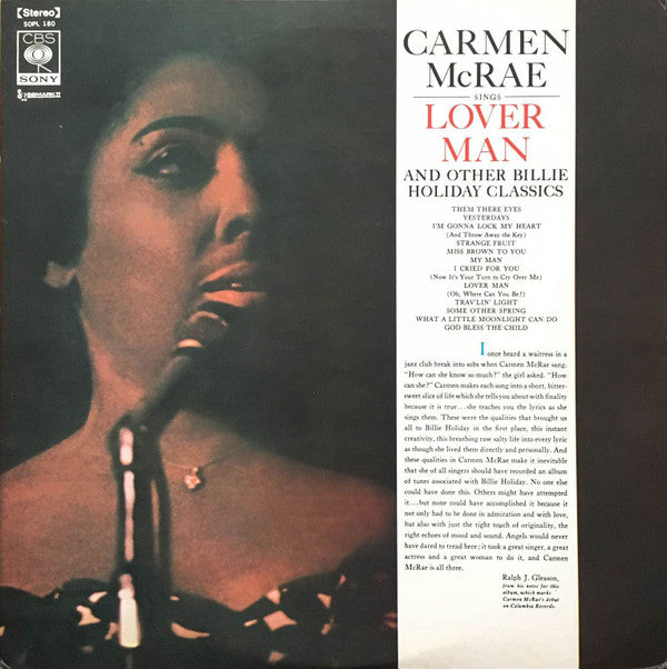 Carmen McRae - Sings Lover Man And Other Billie Holiday Classics(LP...