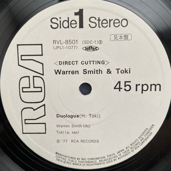 Warren Smith & Toki* - Duologue / Heritage (12"", Promo)