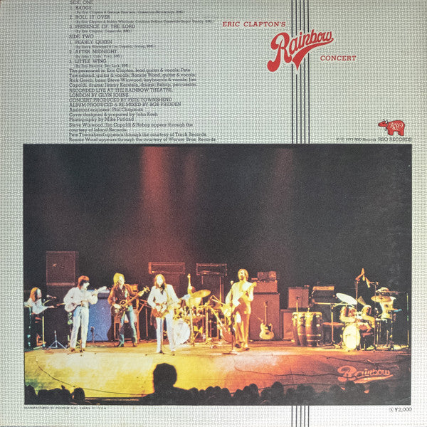 Eric Clapton - Eric Clapton's Rainbow Concert (LP, Album)