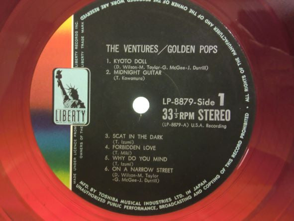 The Ventures - Golden Pops (LP, Comp, Red)