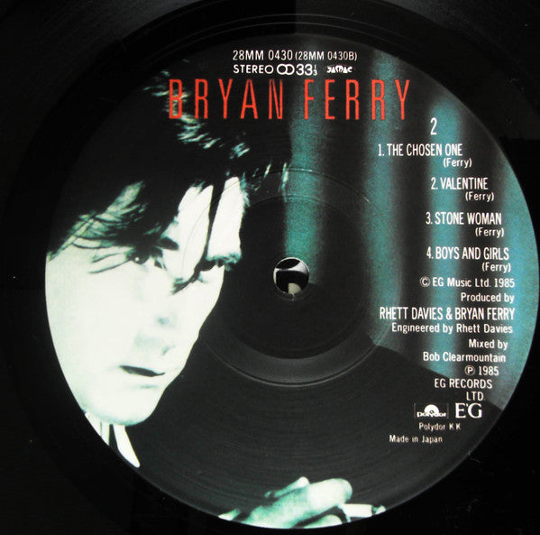 Bryan Ferry - Boys And Girls (LP, Album)