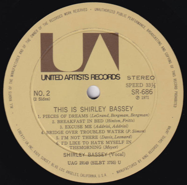 Shirley Bassey - This Is Shirley Bassey (LP, Comp)