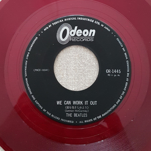 The Beatles - We Can Work It Out / Day Tripper(7", Single, Mono, Red)