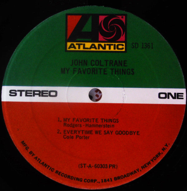 John Coltrane - My Favorite Things (LP, Album, RE, Blu)