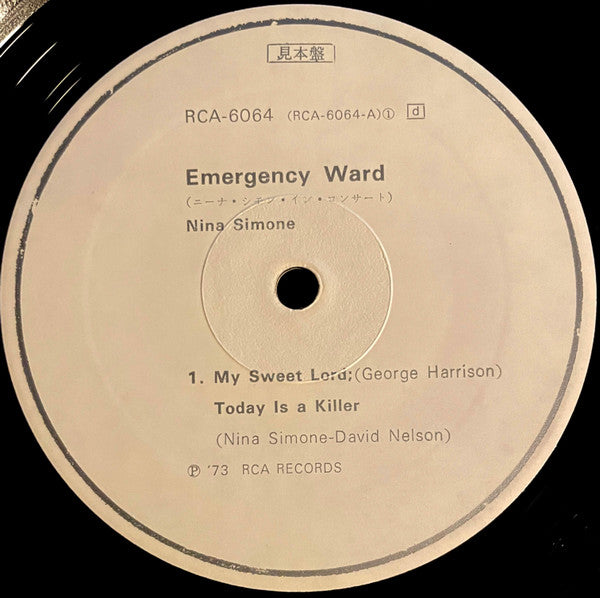 Nina Simone - In Concert - Emergency Ward! (LP, Album, Promo)