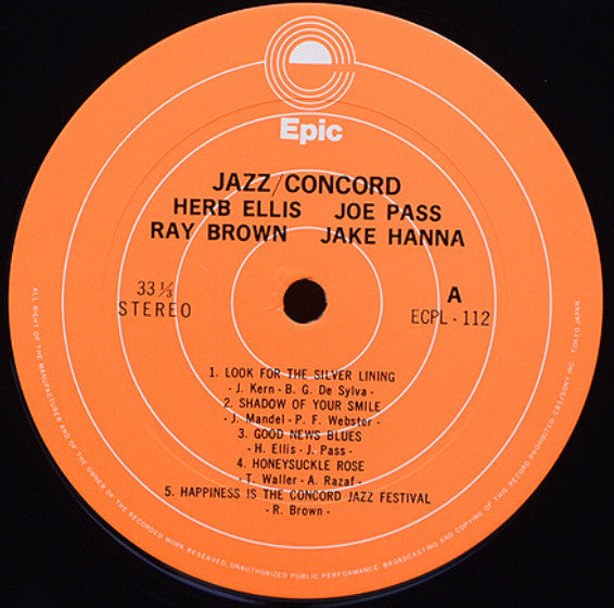 Herb Ellis, Joe Pass, Ray Brown, Jake Hanna - Jazz/Concord (LP, Album)