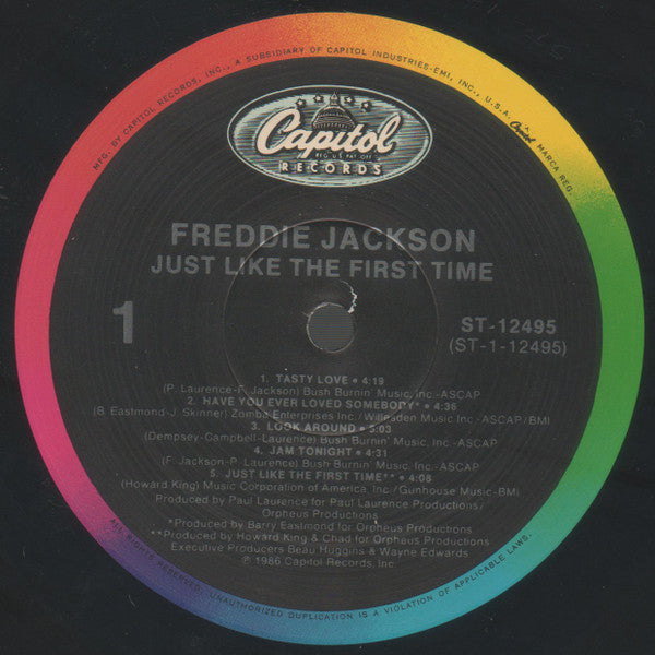 Freddie Jackson - Just Like The First Time (LP, Album, All)